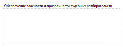 Обеспечение гласности и прозрачности судебных разбирательств