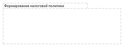 Формирование налоговой политики