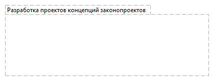 Разработка проектов концепций законопроектов