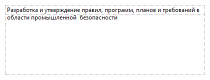 Разработка и утверждение правил, программ, планов и требований в области промышленной  безопасности