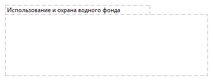 Использование и охрана водного фонда