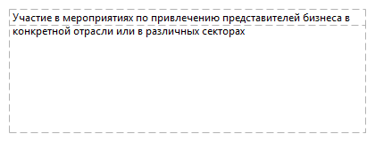 Участие в мероприятиях по привлечению представителей бизнеса в конкретной отрасли или в различных секторах