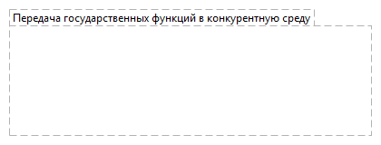 Передача государственных функций в конкурентную среду