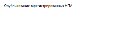 Опубликование зарегистрированных НПА