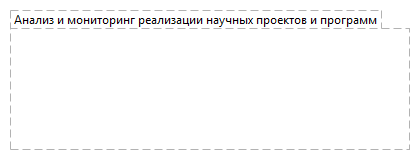Анализ и мониторинг реализации научных проектов и программ