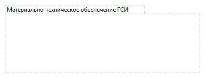 Материально-техническое обеспечение ГСИ