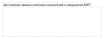 Достижение прямых конечных показателей и завершение БИП