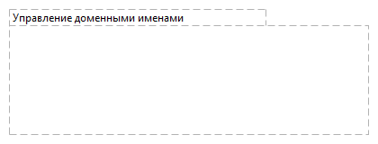 Управление доменными именами