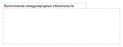 Выполнение международных обязательств